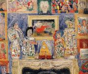 James Ensor Interior with Three Portraits France oil painting artist